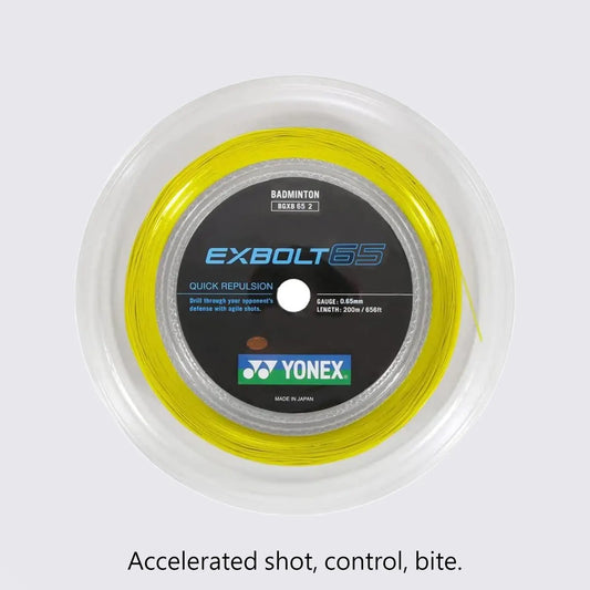 Yonex Exbolt 65 200m Badminton String (Yellow) 