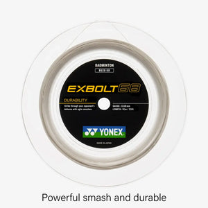 Yonex Exbolt 68 200m Badminton String (White) 