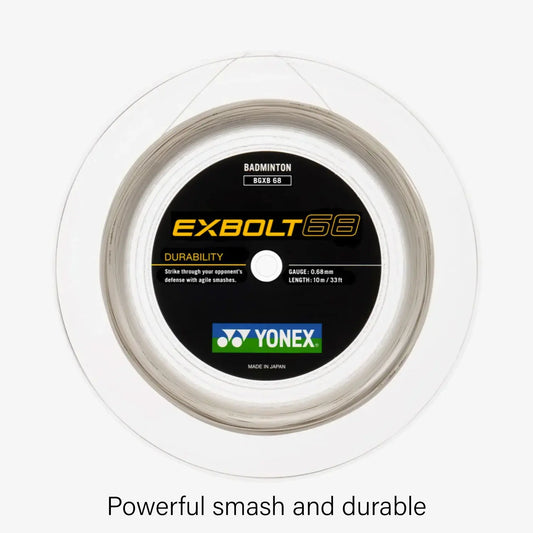 Yonex Exbolt 68 200m Badminton String (White) 