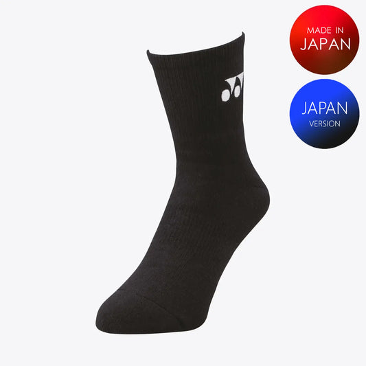 Yonex Men's Sports Crew Socks 19122BKM (Black) 