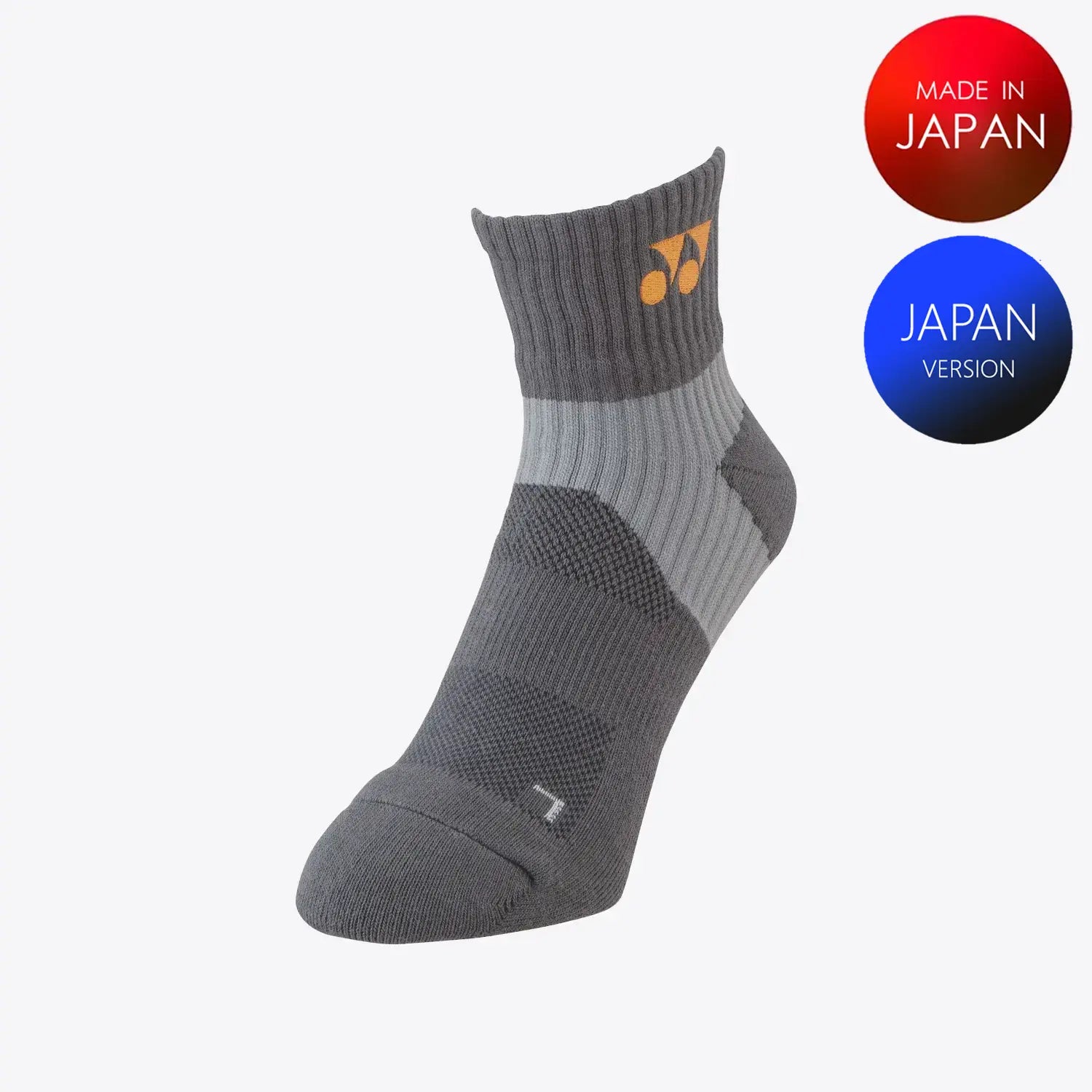 Yonex Men's Sports Crew Socks 19152CM (Charcoal) 