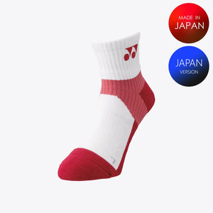 Yonex Men's Sports Crew Socks 19152DPRM (Deep Red) 