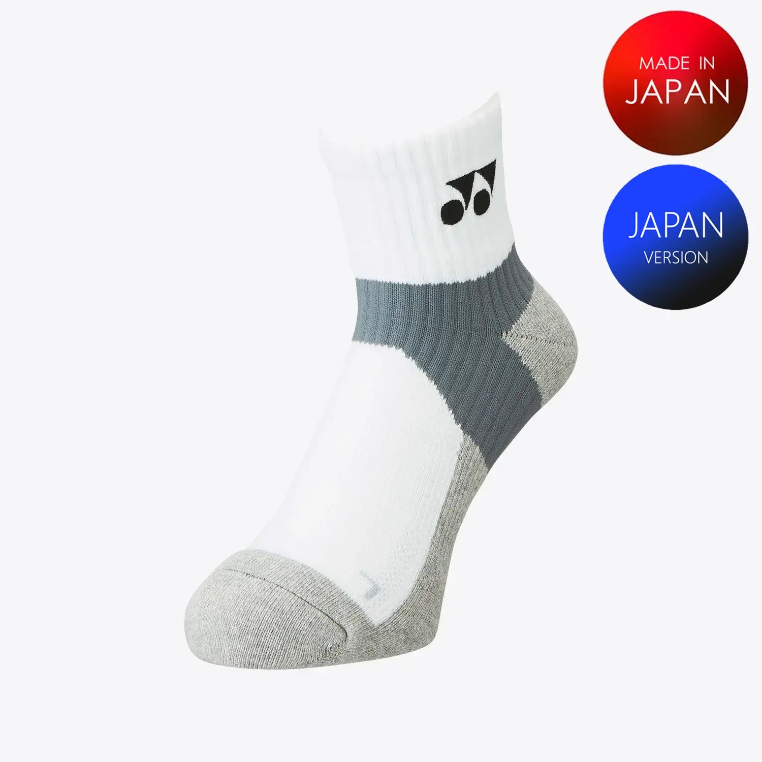 Yonex Men's Sports Crew Socks 19152GRM (Gray) 