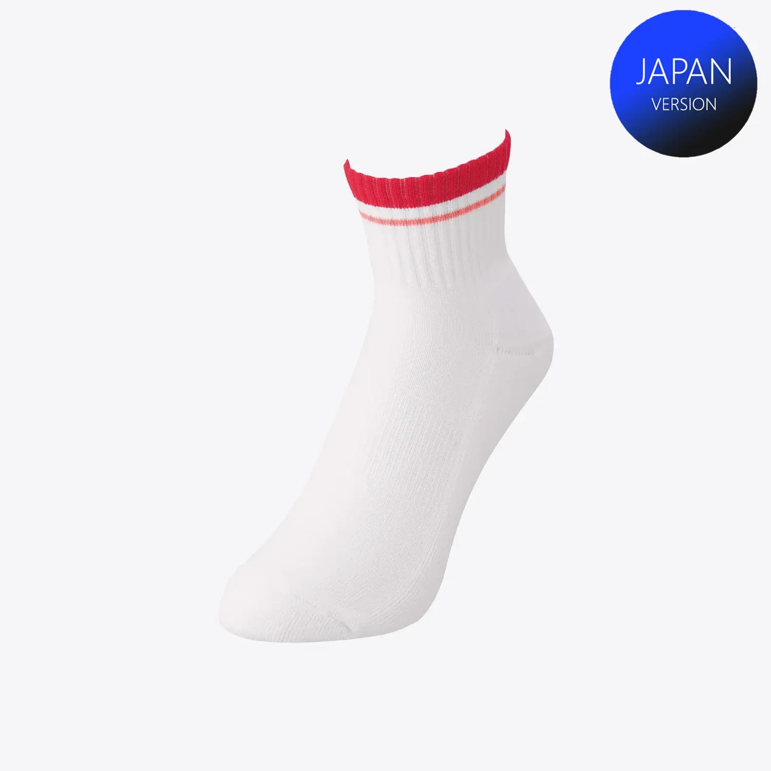 Yonex Men's Sports Crew Socks 19197SSRM (Sunset Red) 