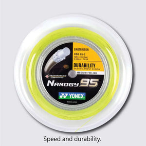 Yonex Nanogy 95 200m Badminton String (Flash Yellow) 