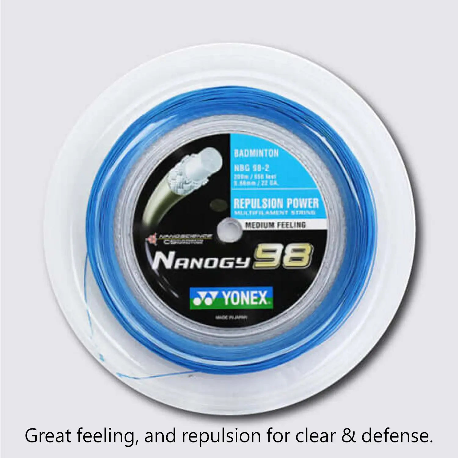 Yonex Nanogy 98 200m Badminton String (Blue) 