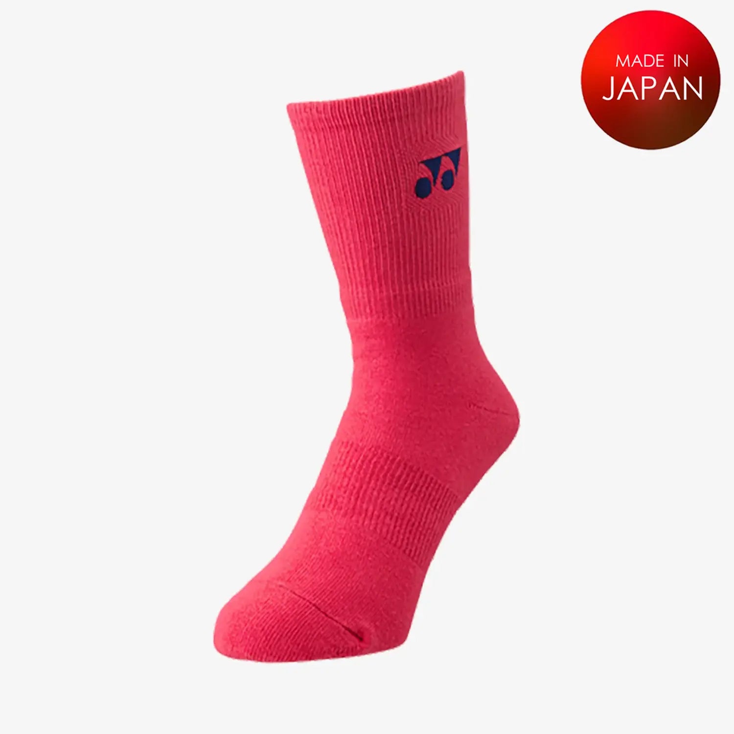 Yonex Sports Crew Socks 19120GNMP (Geranium Pink) 