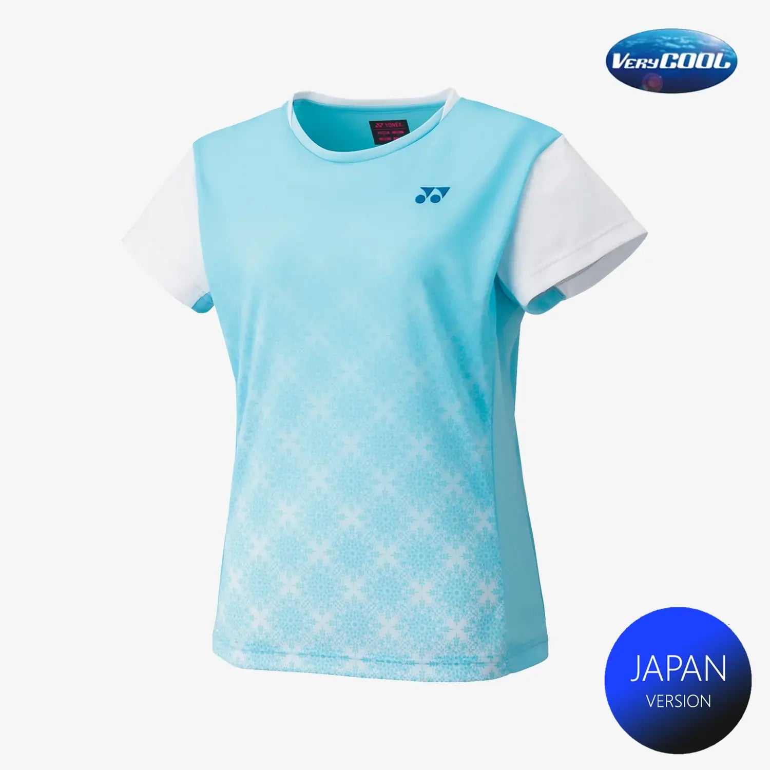 Yonex Women's Crew Neck Tournament Shirts 20738 (Aqua Blue) 