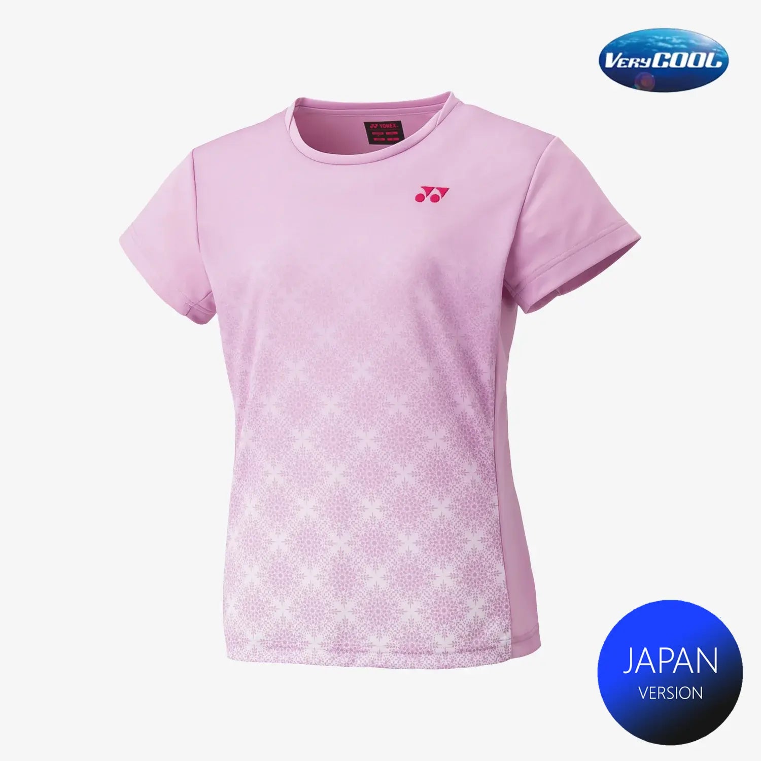 Yonex Women's Crew Neck Tournament Shirts 20738 (Mist Pink) 