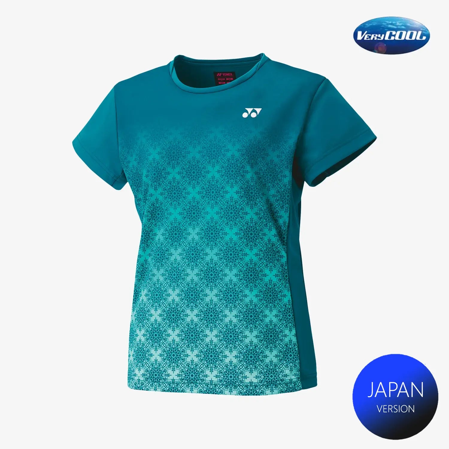 Yonex Women's Crew Neck Tournament Shirts 20738 (Teal Blue) 