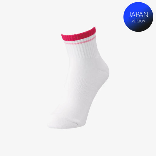 Yonex Women's Sports Crew Socks 29197 (Bright Pink) 