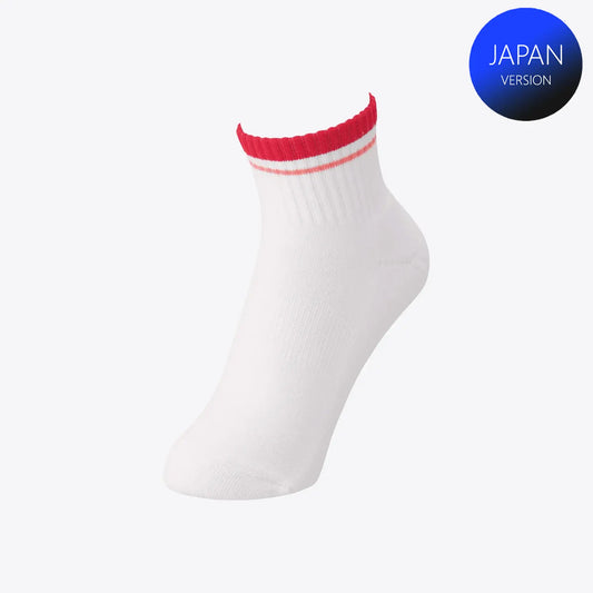 Yonex Women's Sports Crew Socks 29197SSRS (Sunset Red) 