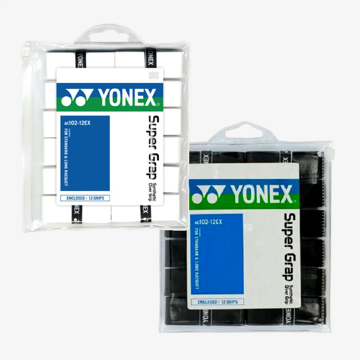 Yonex AC102-12EX Super Grap Roll Racket Overgrip (12 Wraps)