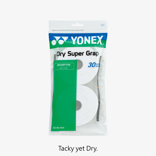 Yonex AC149 Dry Super Grap 30pk (White) 