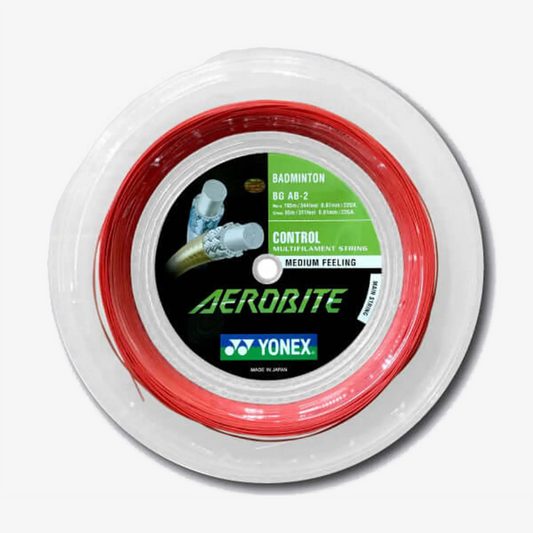 Yonex Aerobite 200m Badminton String (White/Red)