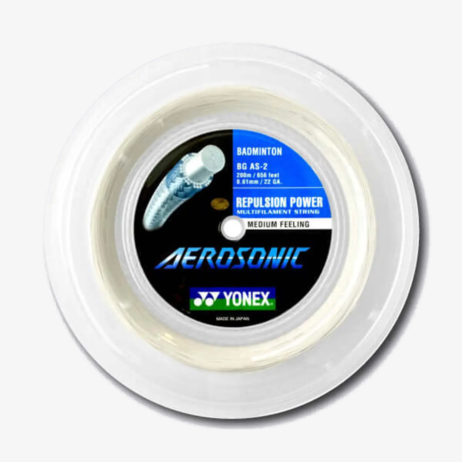 Yonex Aerosonic 200m Badminton String (White)