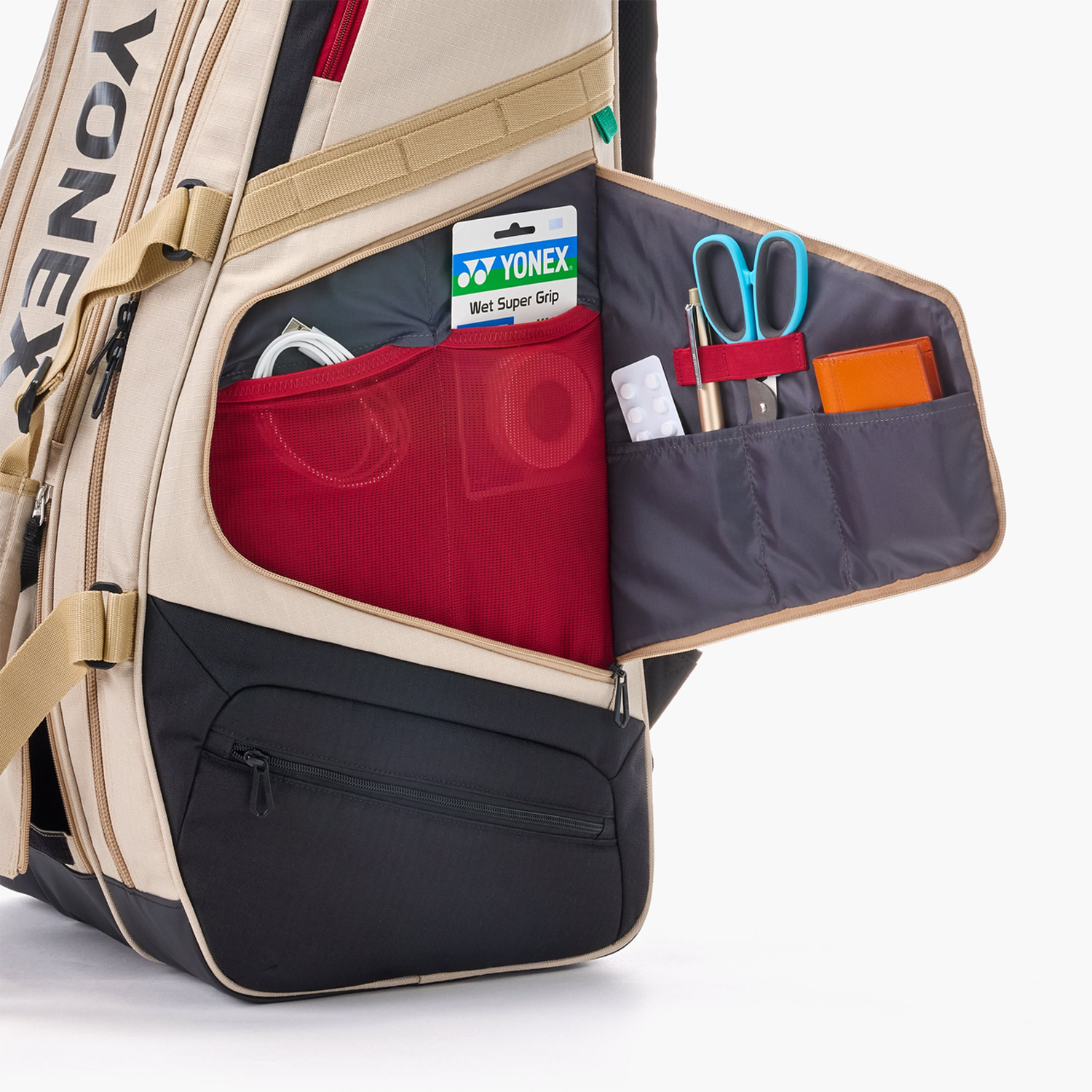 Yonex BAG72629BK Gearlogic Racket Bag 9PCS (Black)