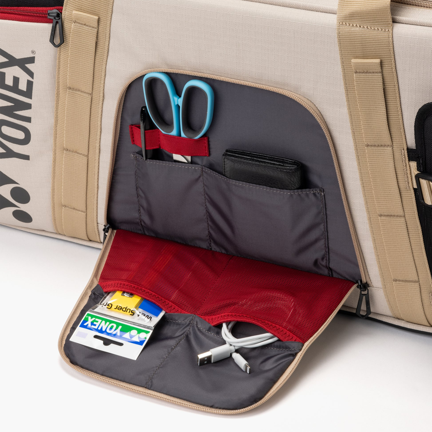 Yonex BAG72631BE Gearlogic Tournament Bag (Beige)