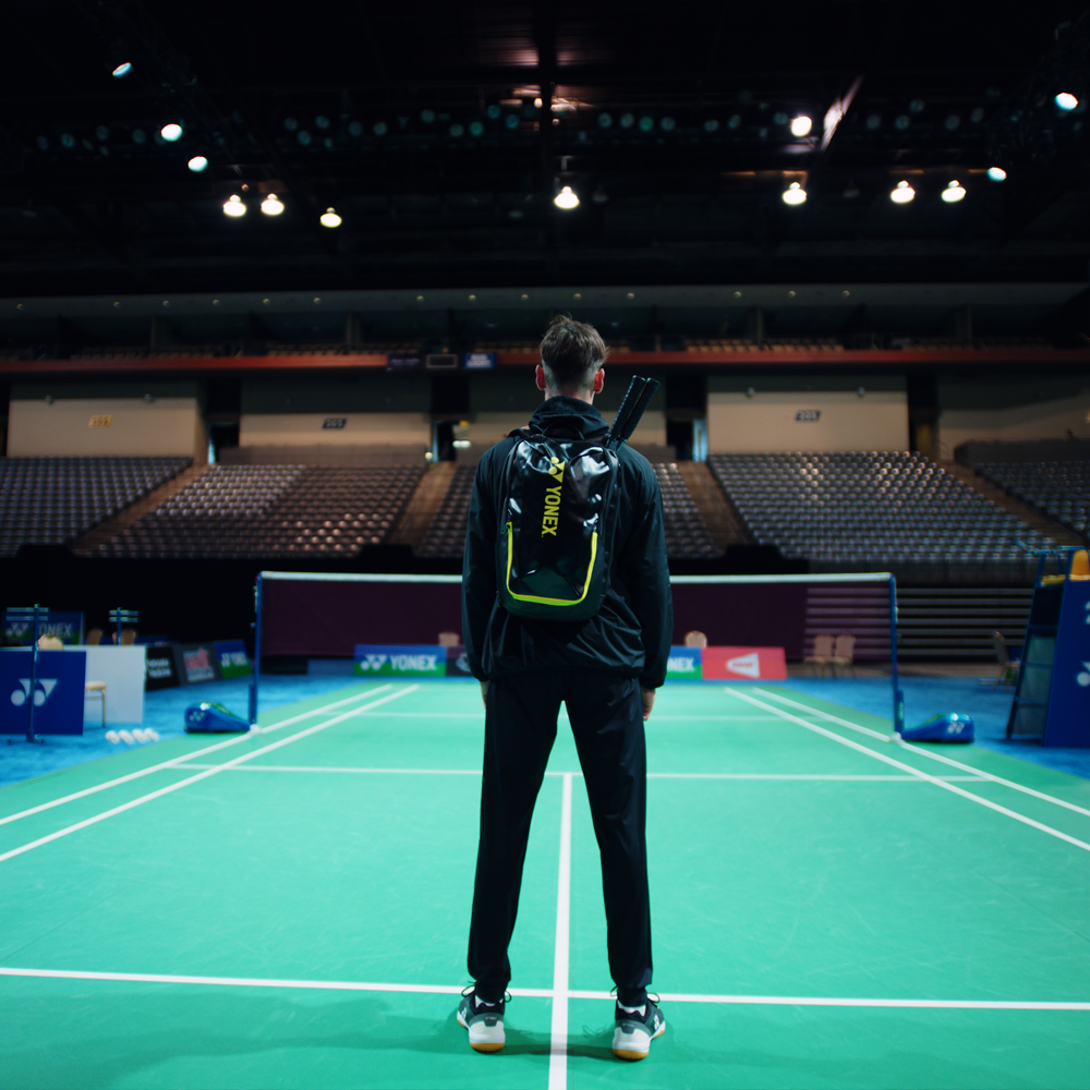 Yonex BAG82412BKLG Active Backpack (Black/Lime Green)