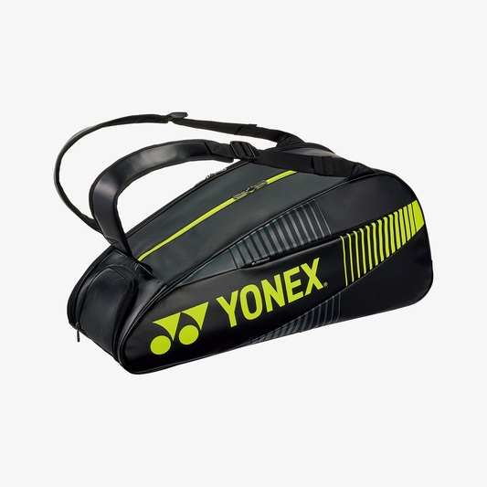 Yonex BAG82426BKLG Active Racket Bag 6pcs (Black/Lime Green)