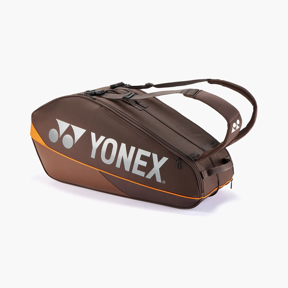 Yonex BAG92426EB 6pk Pro Badminton Tennis Racket Bag (Espresso Brown)