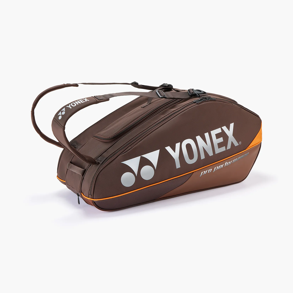 Yonex BAG92429EB 9pk Pro Badminton Tennis Racket Bag (Espresso Brown)