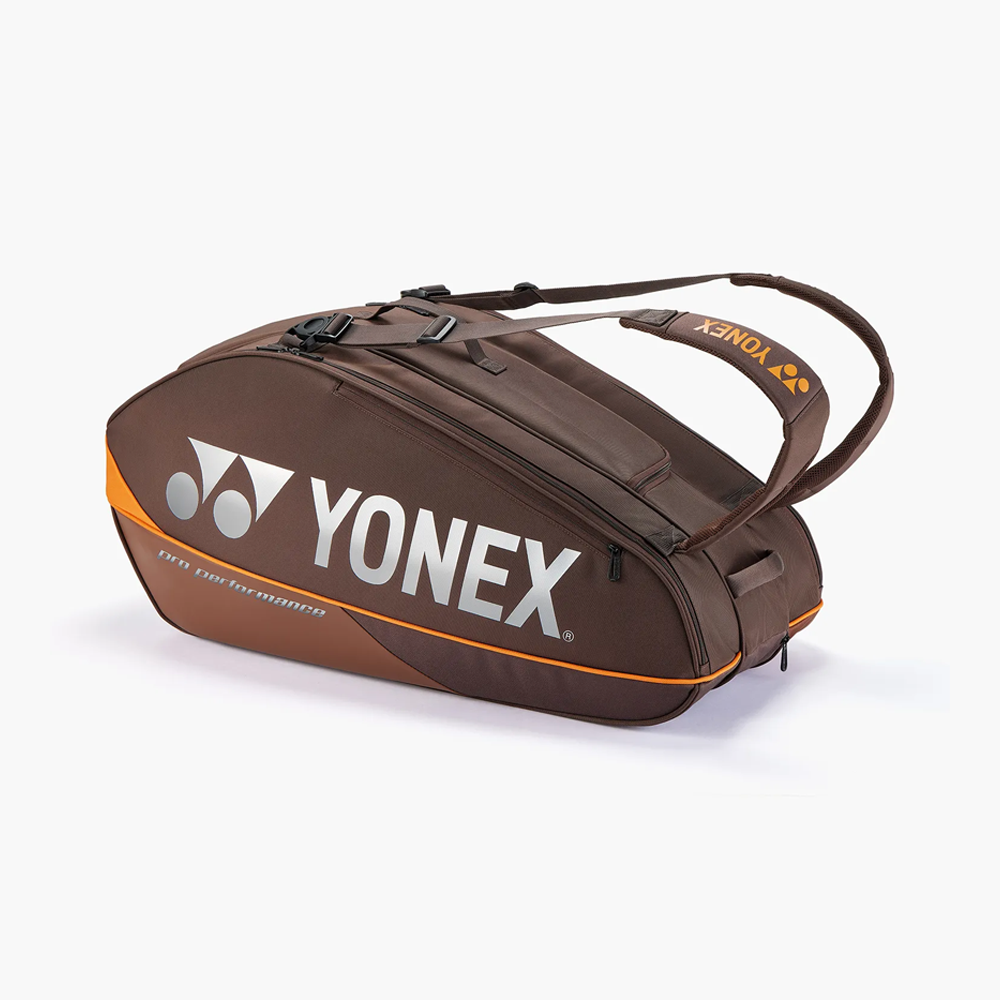 Yonex BAG92429EB 9pk Pro Badminton Tennis Racket Bag (Espresso Brown)