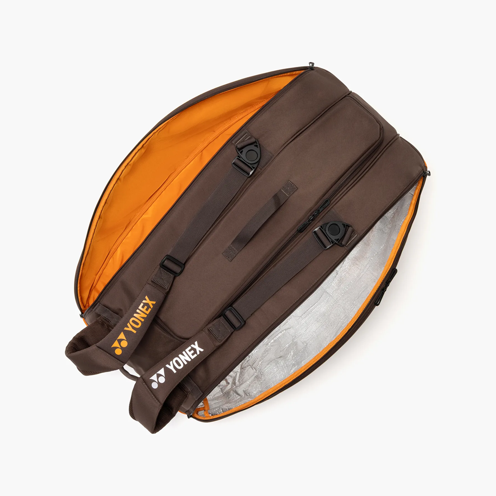 Yonex BAG92429EB 9pk Pro Badminton Tennis Racket Bag (Espresso Brown)