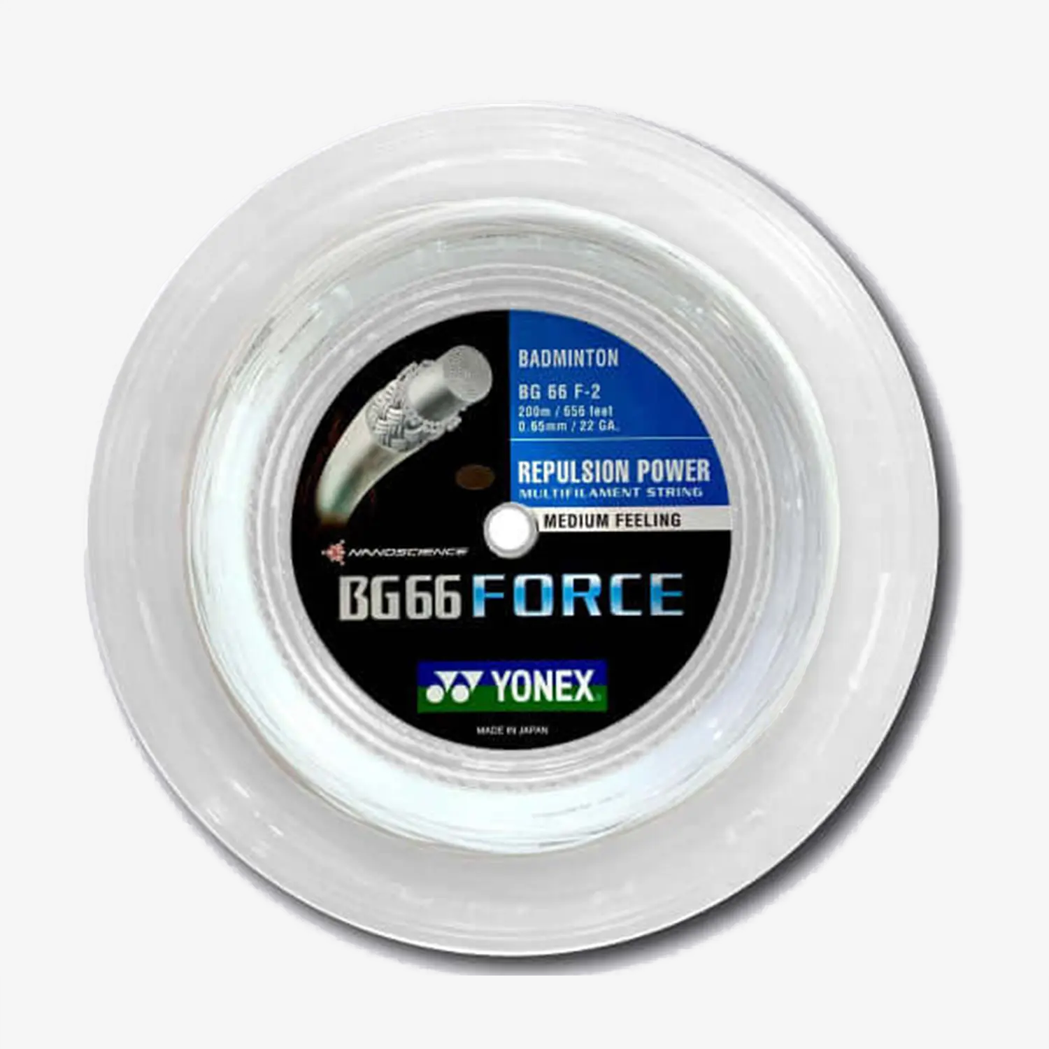 Yonex BG 66 Force 200m Badminton String (White)