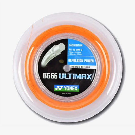 Yonex BG 66 Ultimax 200m Badminton String (Orange)