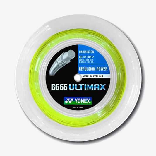 Yonex BG 66 Ultimax 200m Badminton String (Yellow)