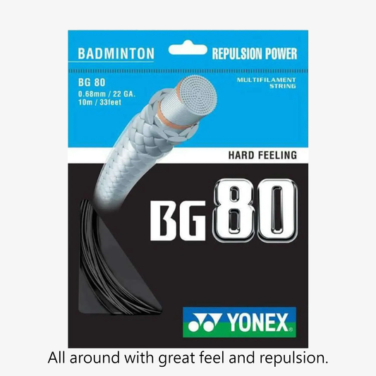 Yonex BG 80 10m Badminton String (7 Colors)