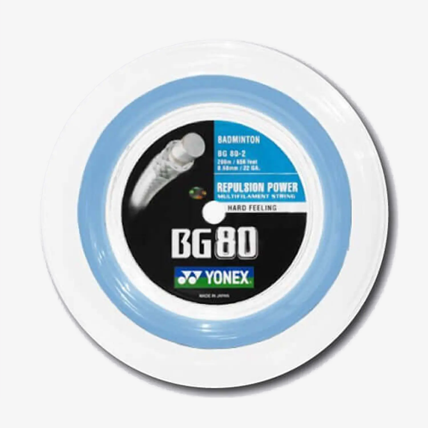 Yonex BG 80 200m Badminton String (Sky Blue)