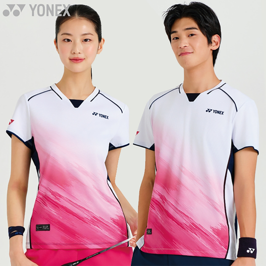 Yonex Matching T-shirts 261TS007M & 261TS008F (White)