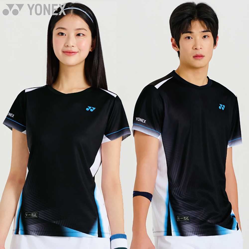 Yonex Matching T-shirts 261TS025M & 261TS026F (Black)
