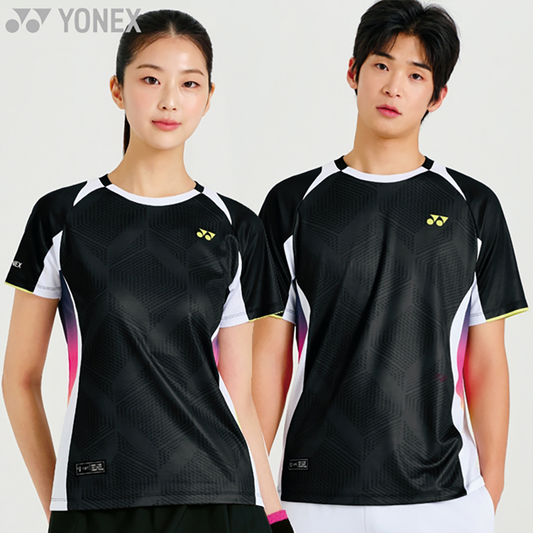 Yonex Matching T-shirts 261TS029M & 261TS030F (Black)