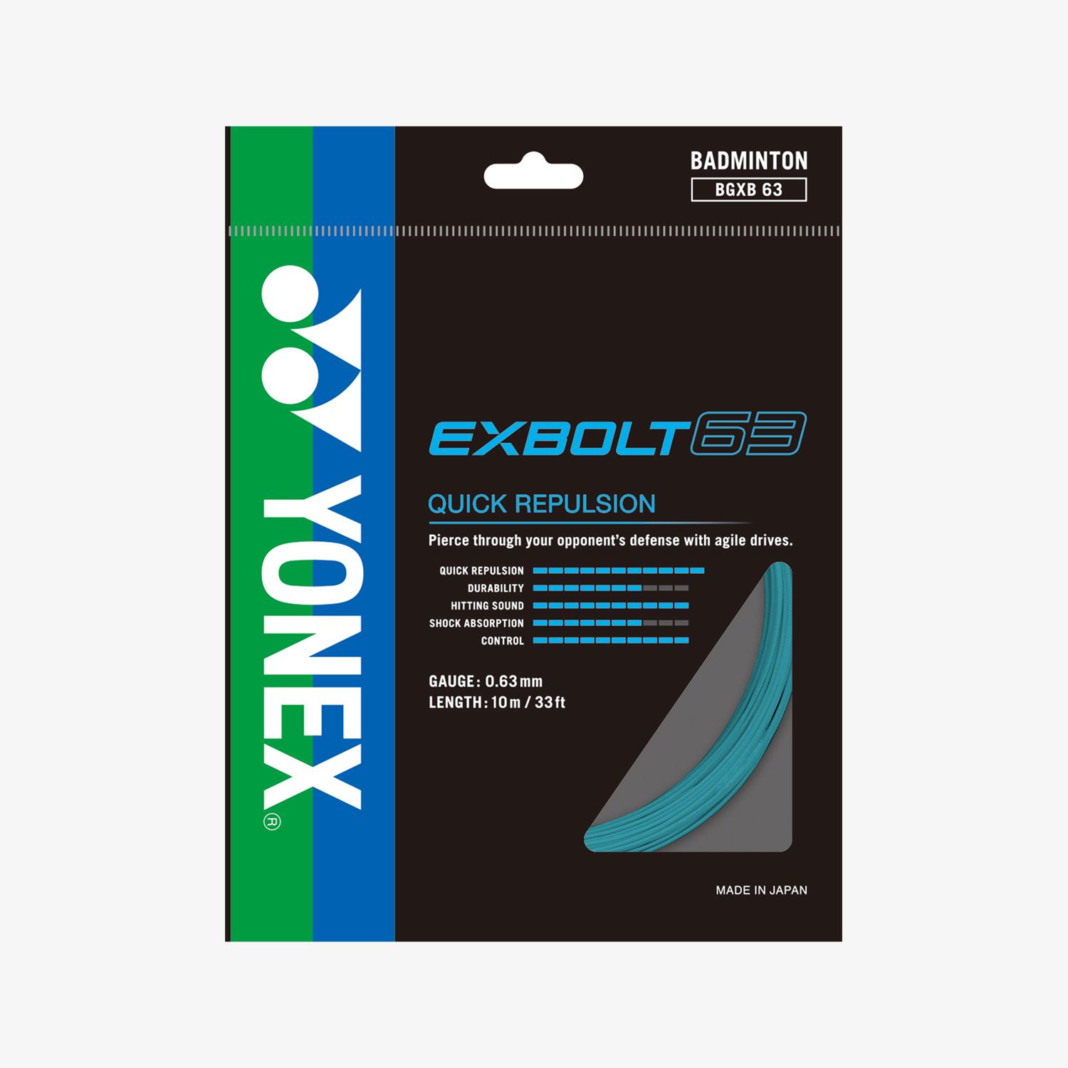 Yonex Exbolt 63 10m Badminton String (6 Colors)