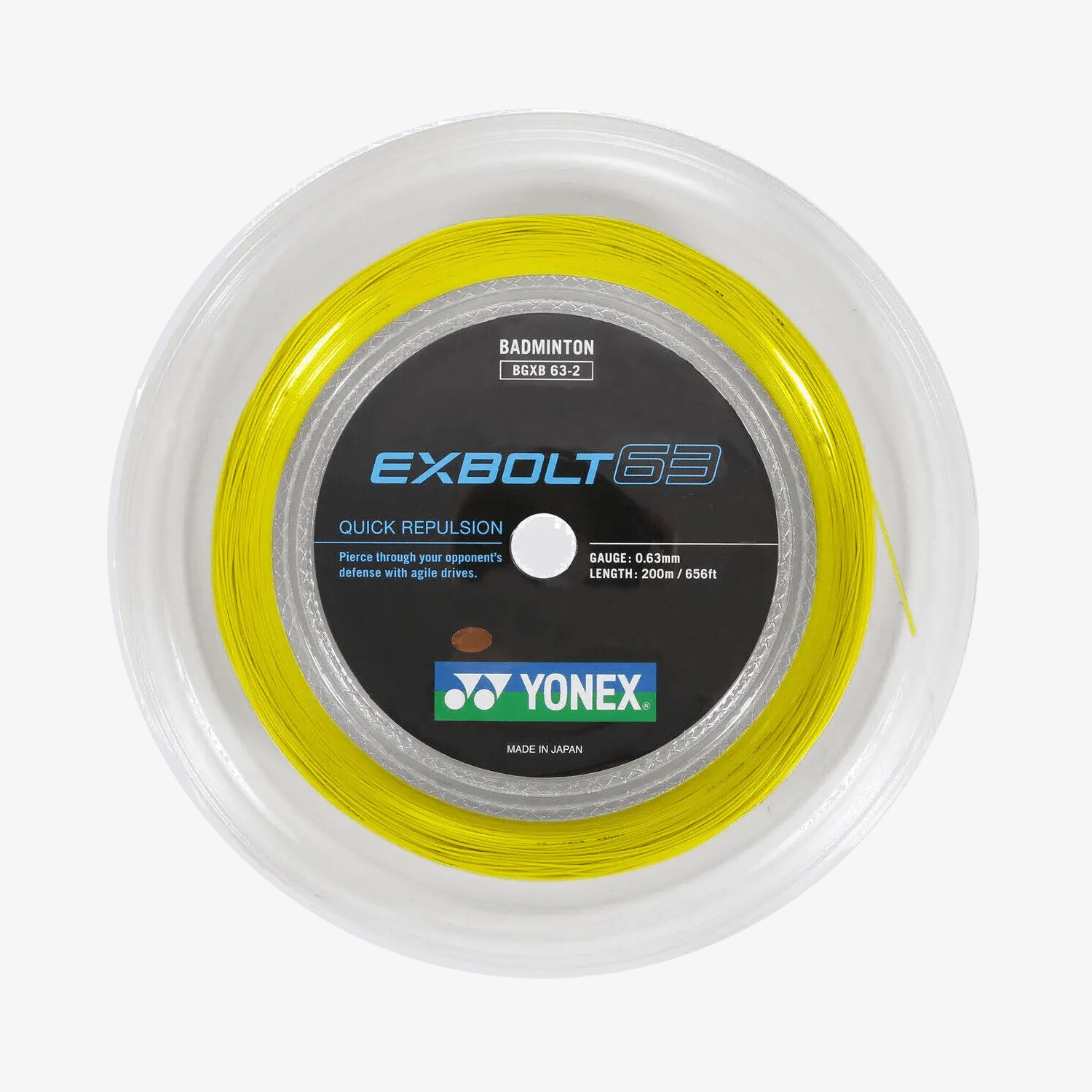 Yonex Exbolt 63 200m Badminton String (Yellow)