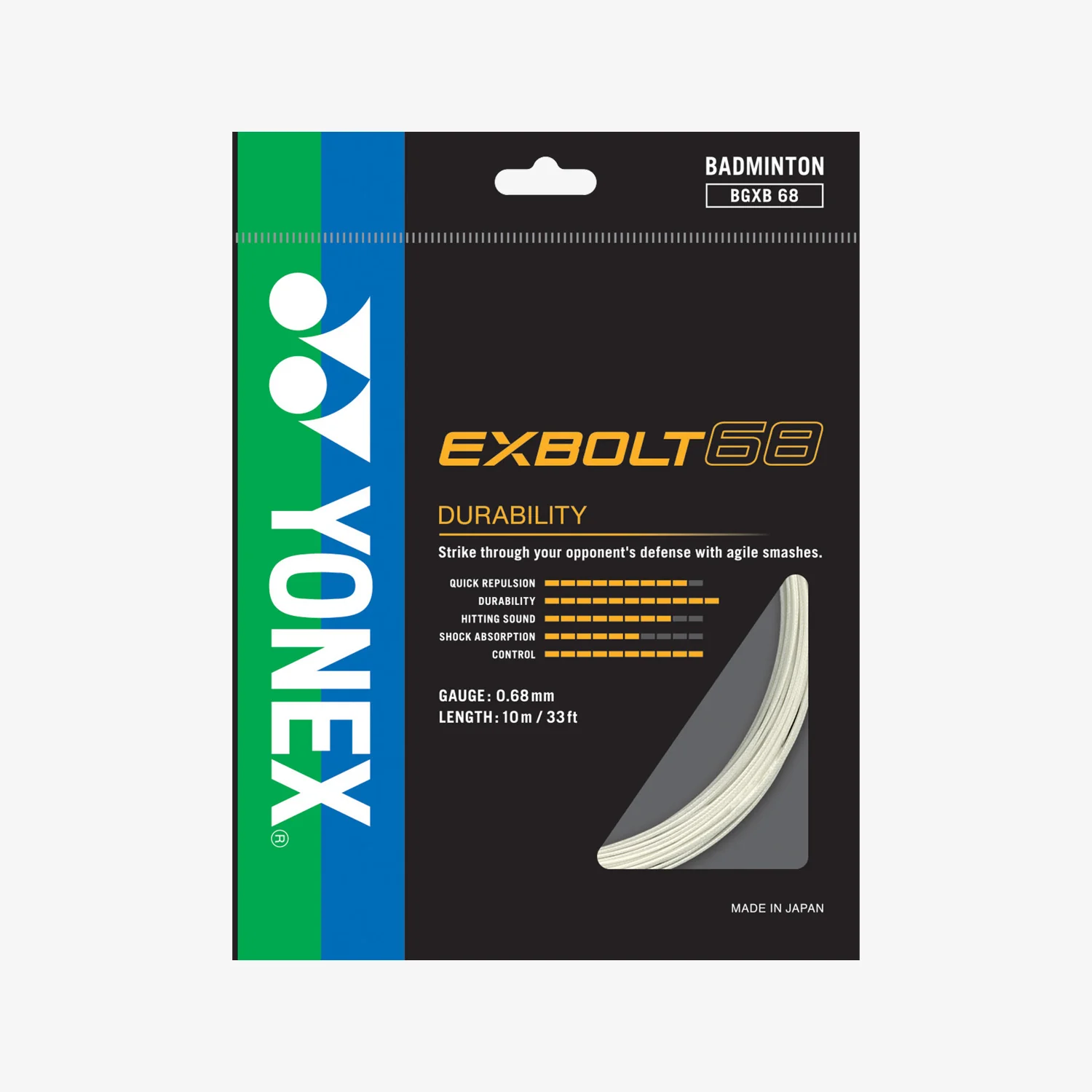 Yonex Exbolt 68 10m Badminton String (6 Colors)