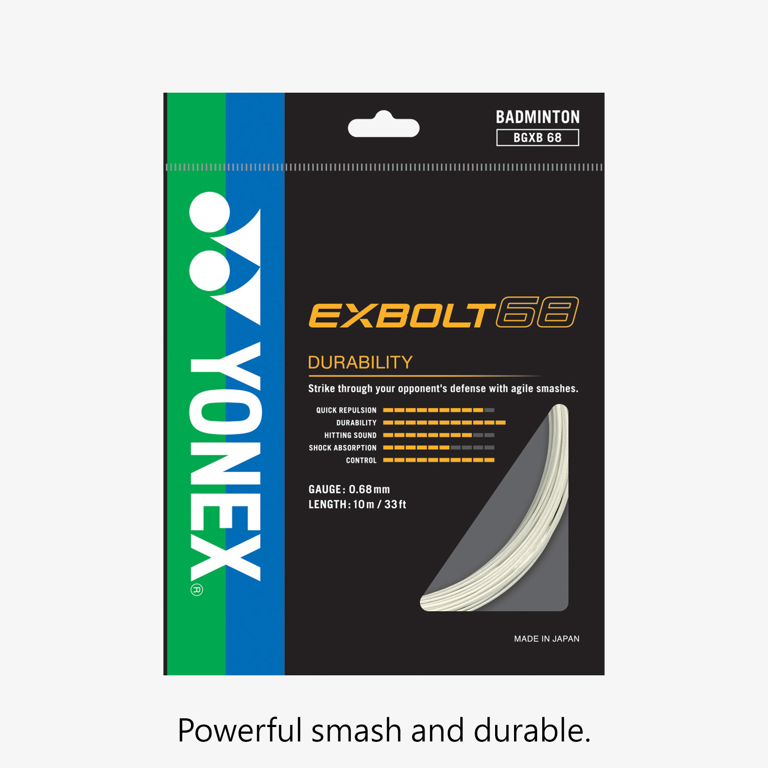 Yonex Exbolt 68 10m Badminton String (3 Colors) 