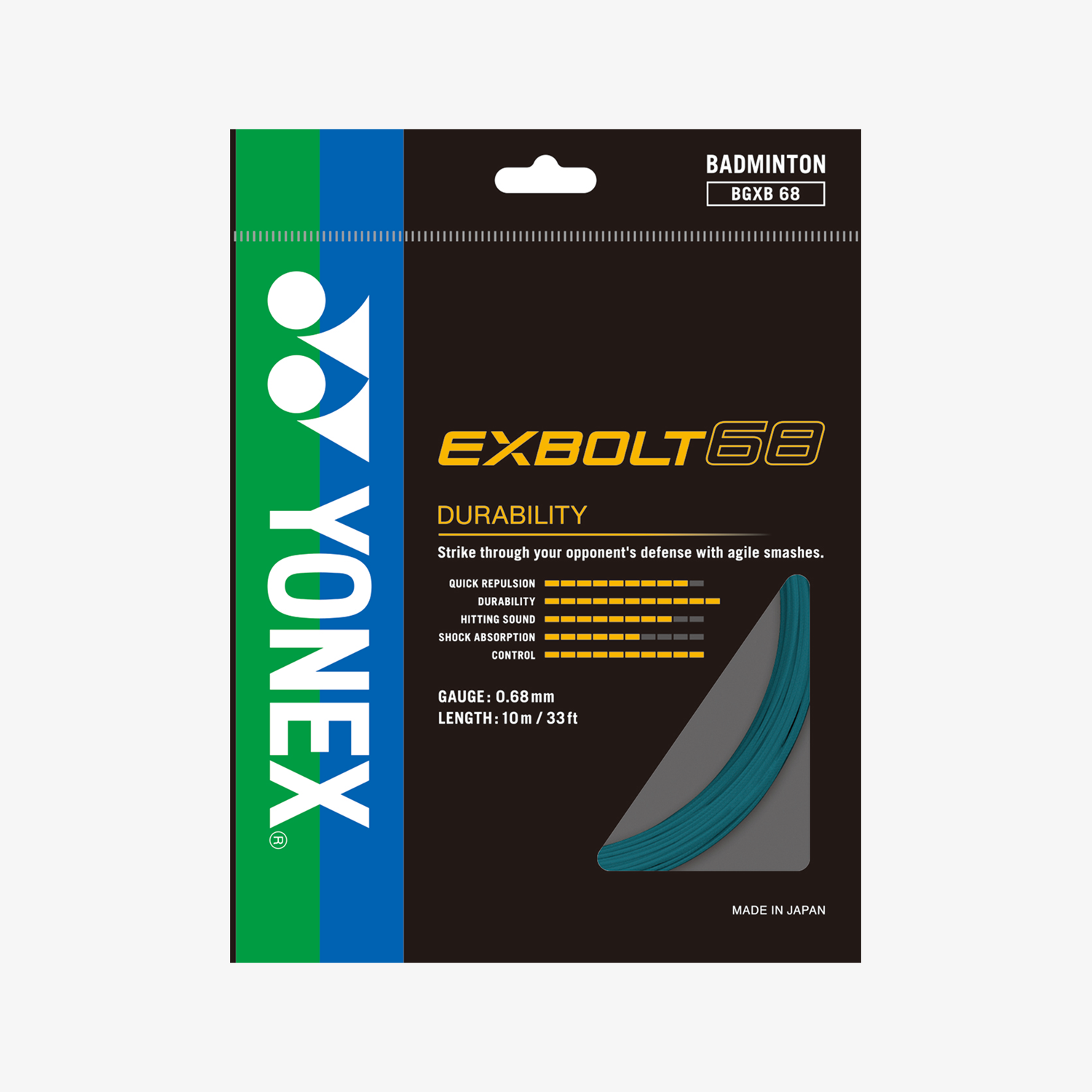 Yonex Exbolt 68 10m Badminton String (7 Colors)