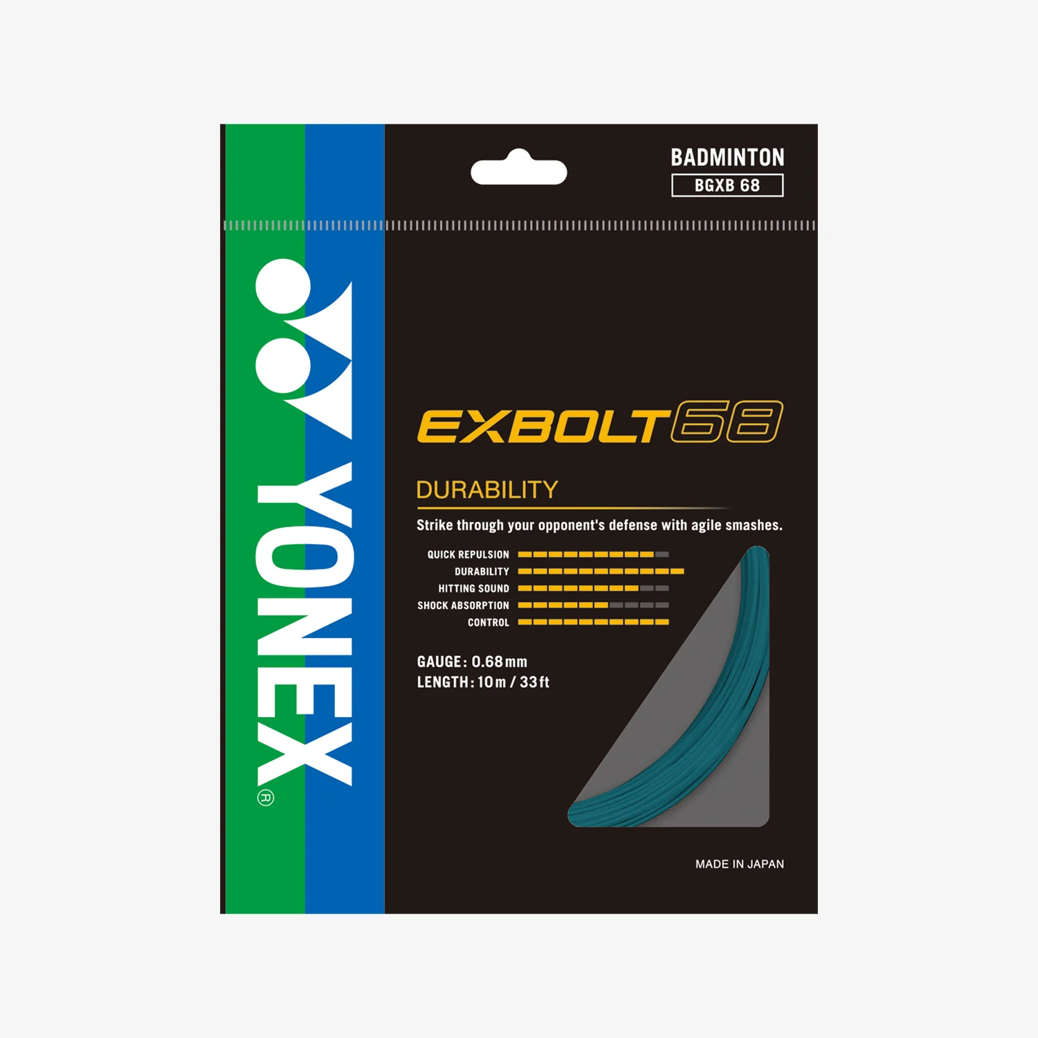 Yonex Exbolt 68 200m Badminton String (Turquoise)