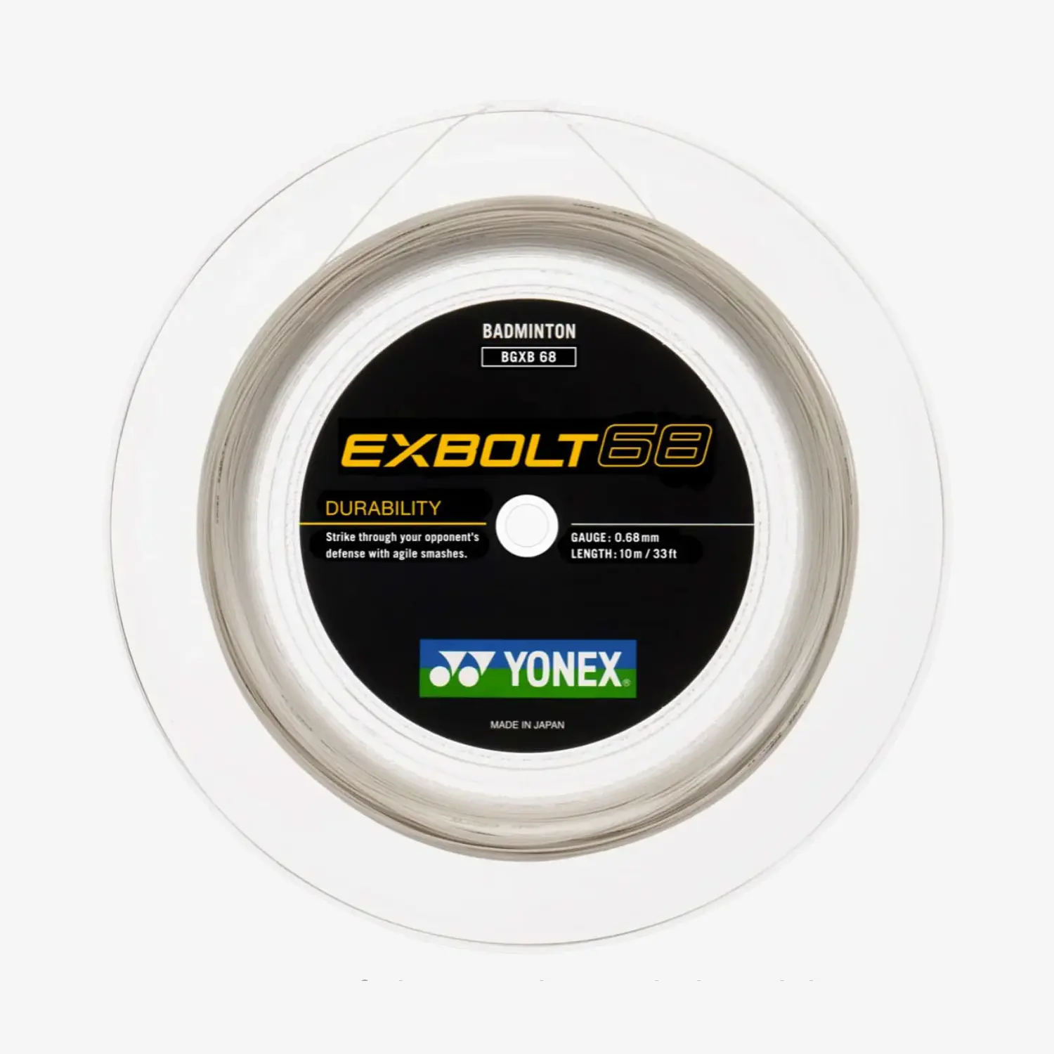 Yonex Exbolt 68 200m Badminton String (White)