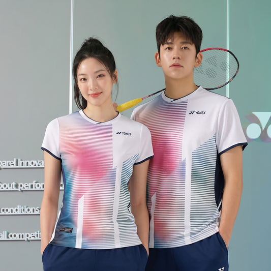 Yonex Matching T-shirts 243TS023M & 243TS024F (White)