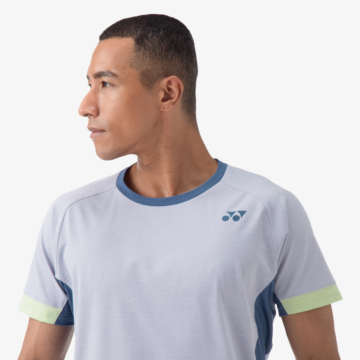 Yonex Men's Crew Neck Shirt 10563 (Mist Blue) 