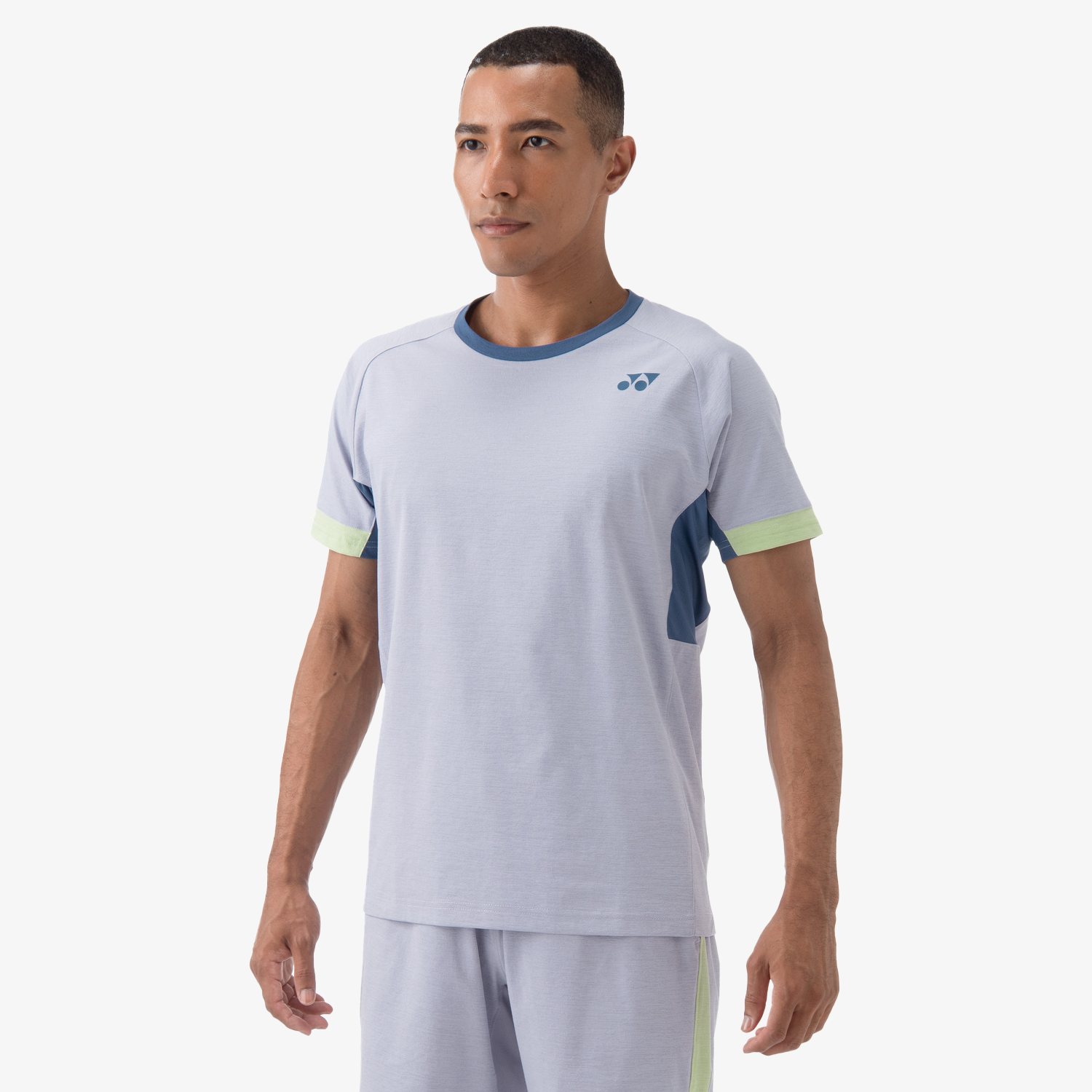 Yonex Men's Crew Neck Shirt 10563 (Mist Blue) 