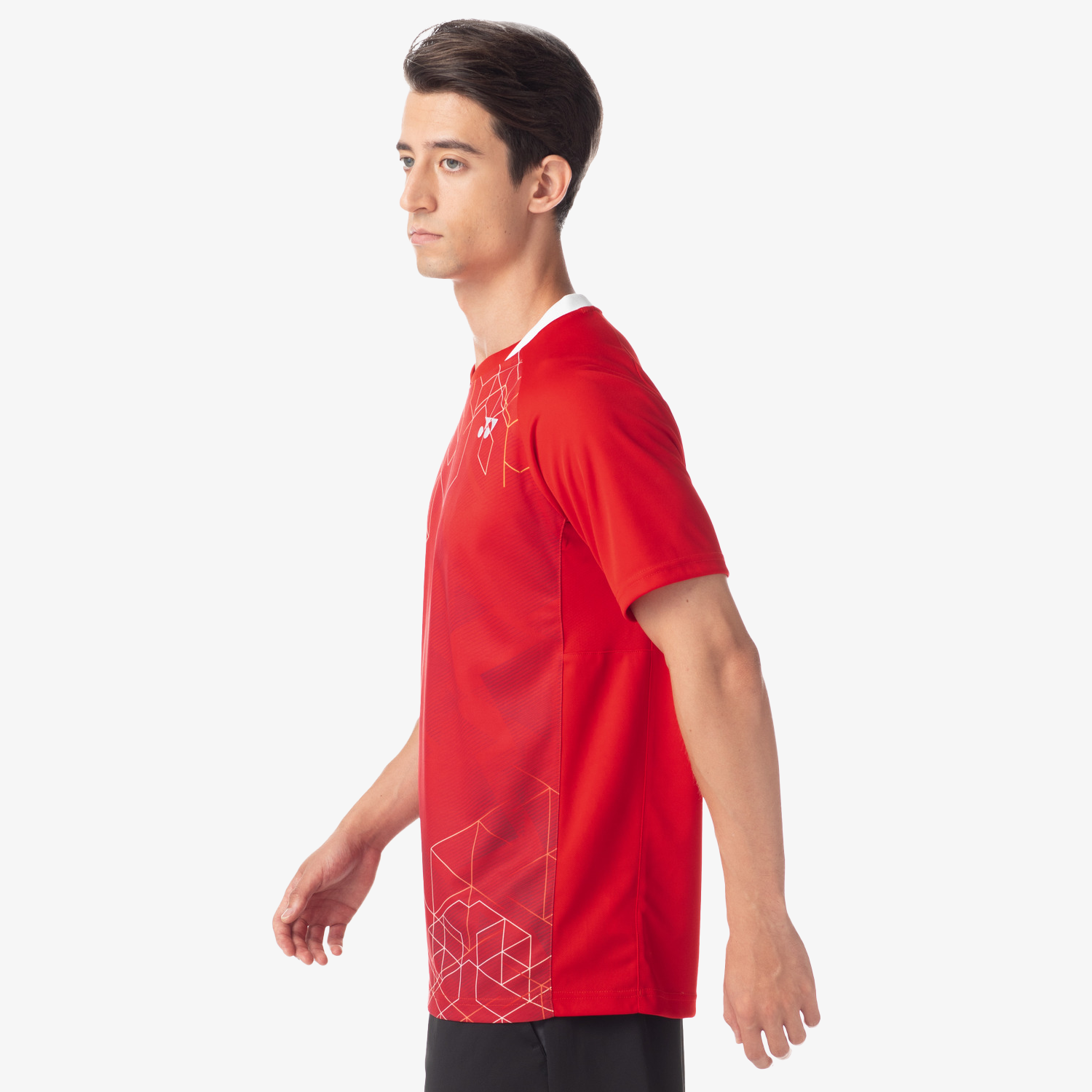 Yonex Men's Crew Neck Shirt 10602 (Sunset Red) 