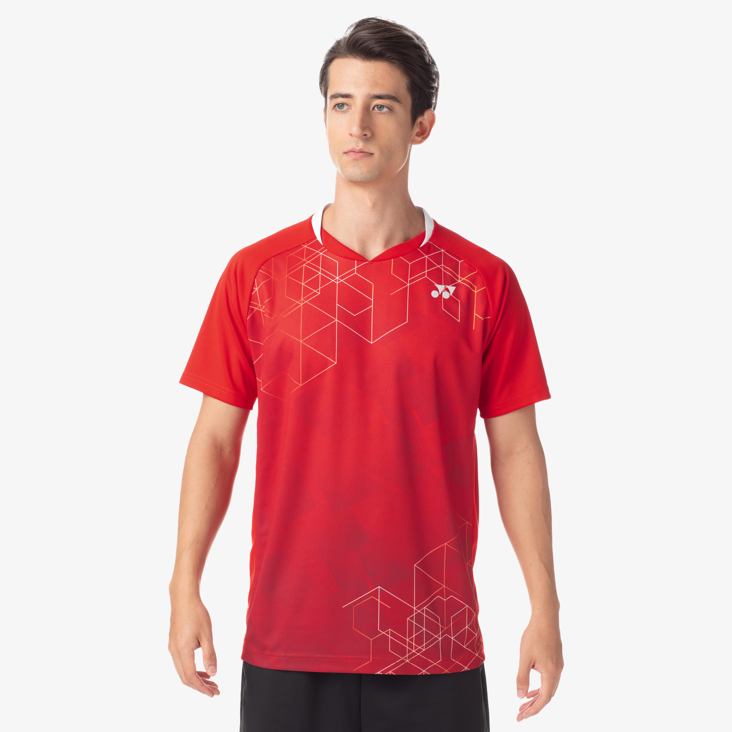 Yonex Men's Crew Neck Shirt 10602 (Sunset Red) 