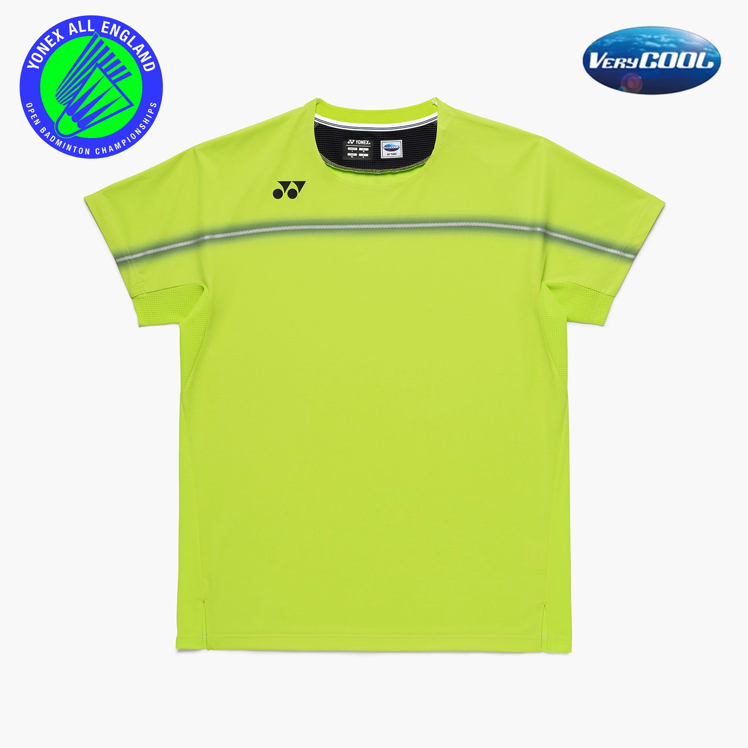 Yonex All England Men's Crew Neck T-Shirt 10711FRLM (Fresh Lime)