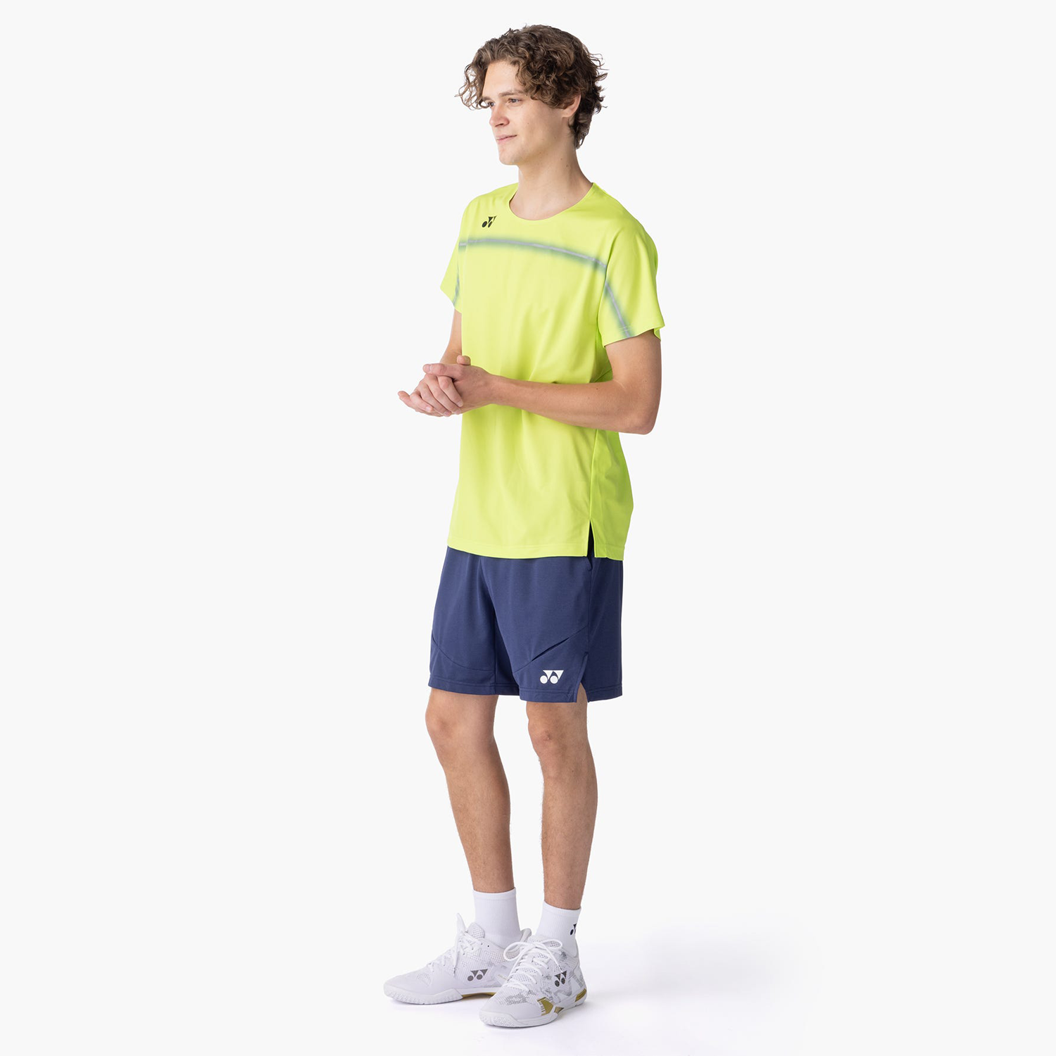 Yonex All England Men's Crew Neck T-Shirt 10711FRLM (Fresh Lime)